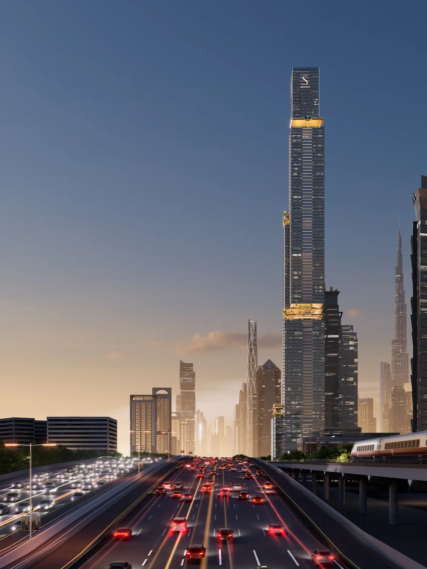 1-Bedroom Apartments at Sobha Skyparks — High-Floor Skyline View — view 5