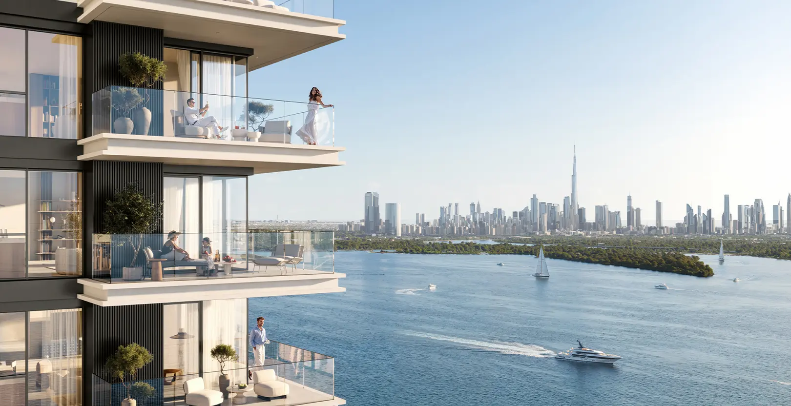 2-Bedroom Apartments at Creek Bay at Dubai Creek Harbour — Furnished Resale — view 3