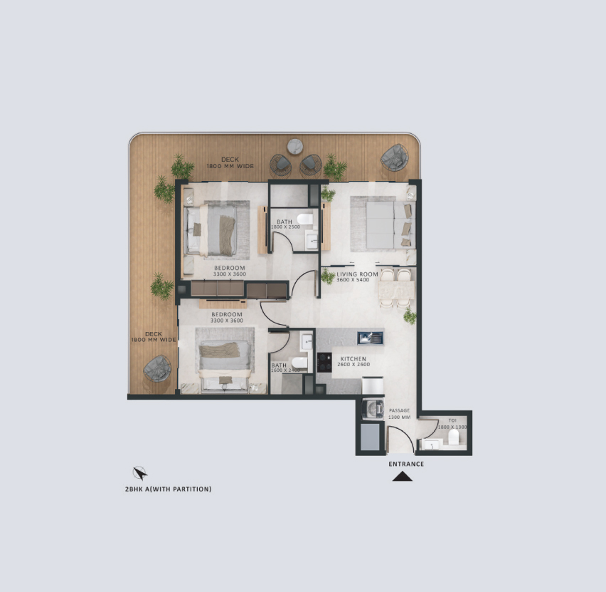 2 Bedroom Apartment	