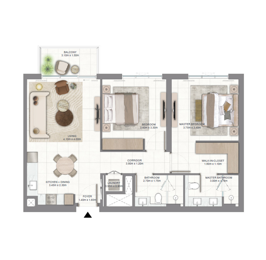 2 Bedroom Apartments