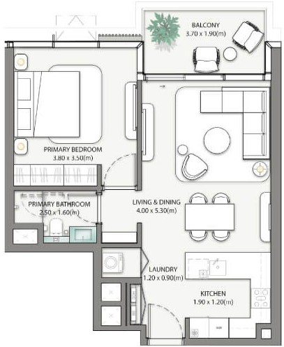 1 Bedroom Apartment