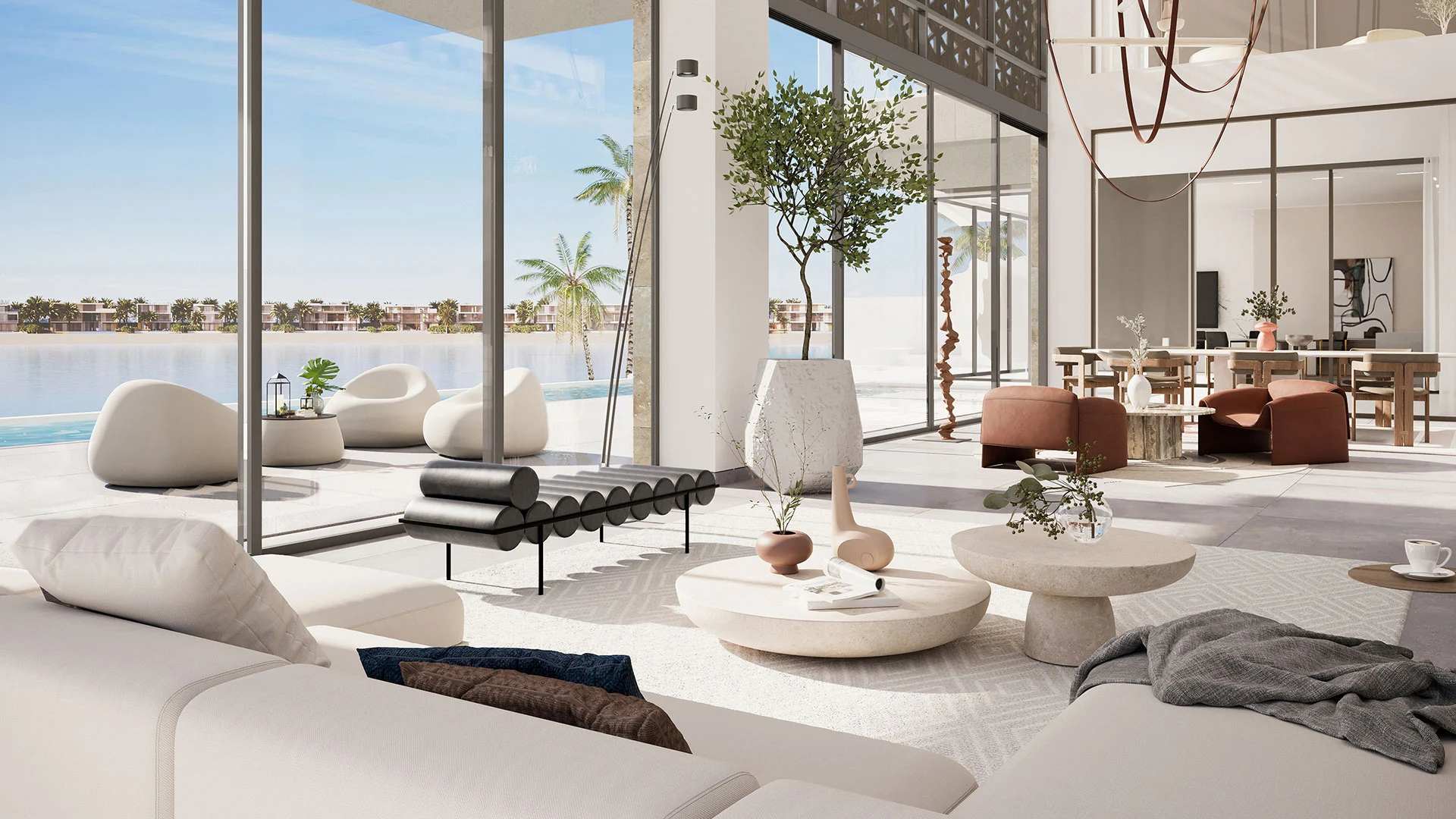 6-Bedroom Villas at Palm Jebel Ali Villas — High-Floor Skyline View — view 3