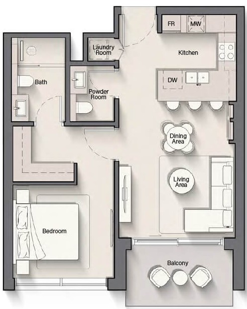 1 Bedroom Apartment
