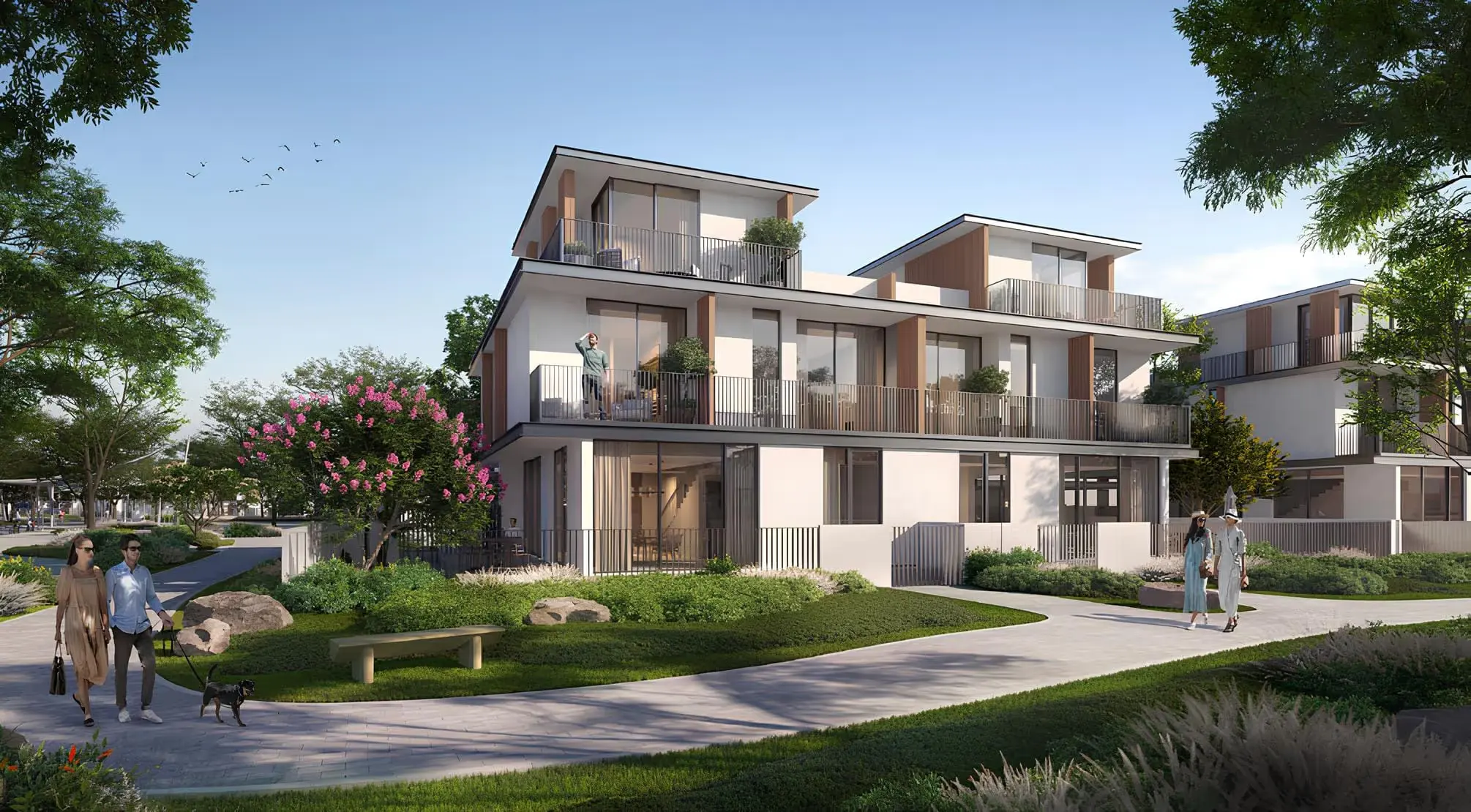4-Bedroom Townhouses at The Heights Country Club — High-Floor Skyline View — view 3