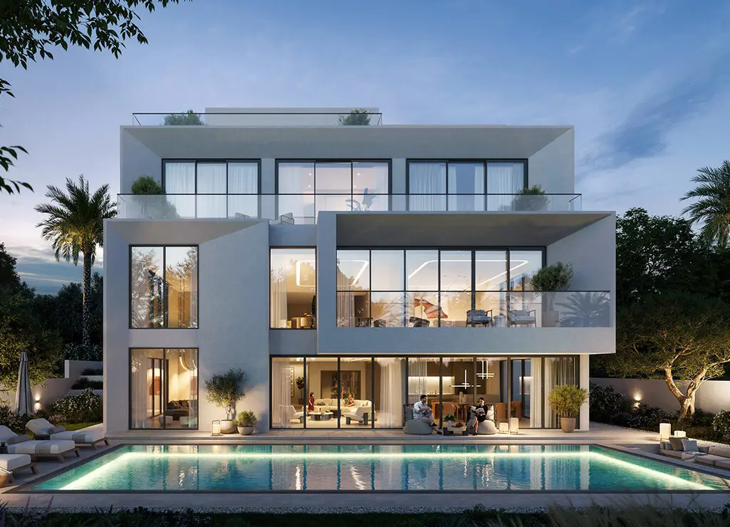 3-Bedroom Villas at The Oasis by Emaar — Corner Unit with Wrap-Around Balcony — view 6