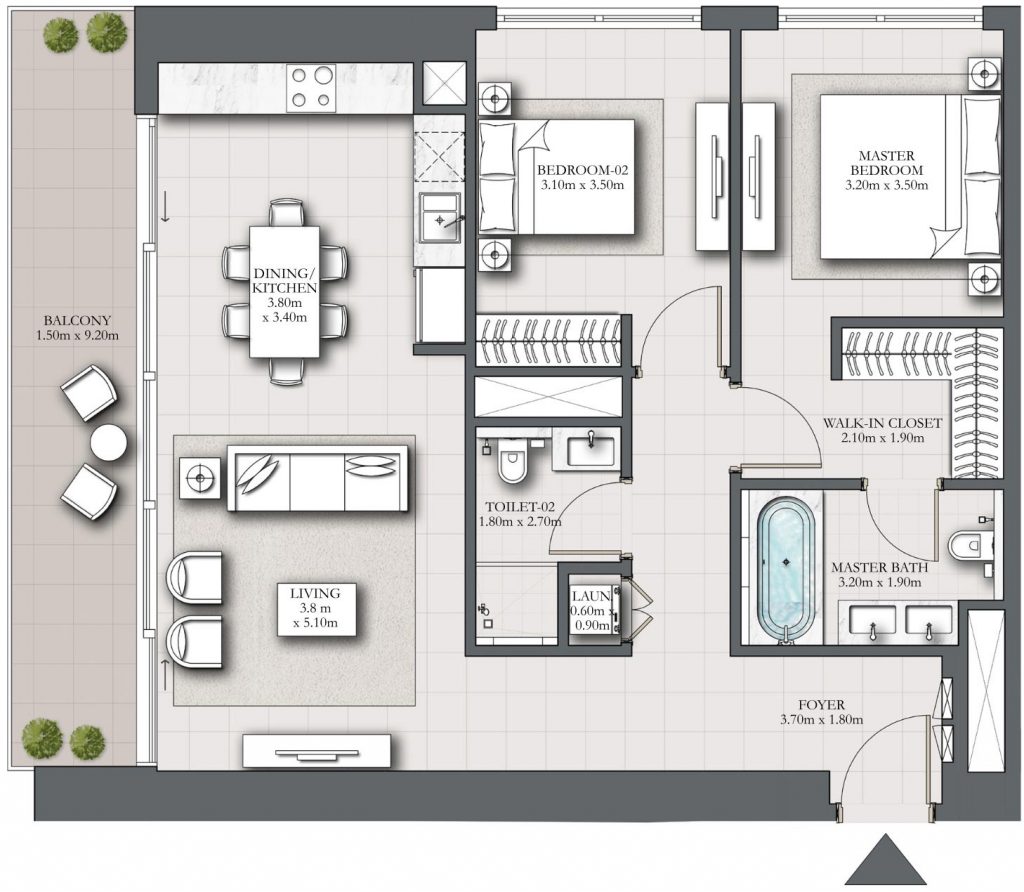 Emaar-Marina-Shores-at-Dubai-Marina-Floor-Plans-2BR